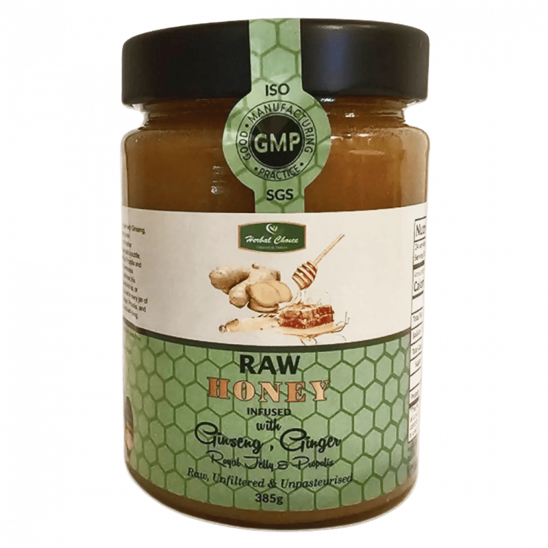 Raw Honey Infused with Ginseng & Ginger